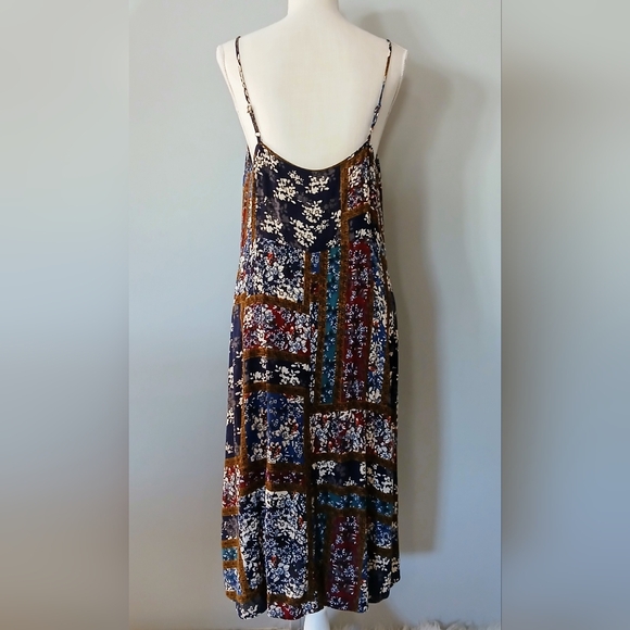 Umgee Sleeveless Floral Patchwork Midi Dress - Picture 8 of 14